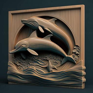 3D model Ecco the Dolphin game (STL)